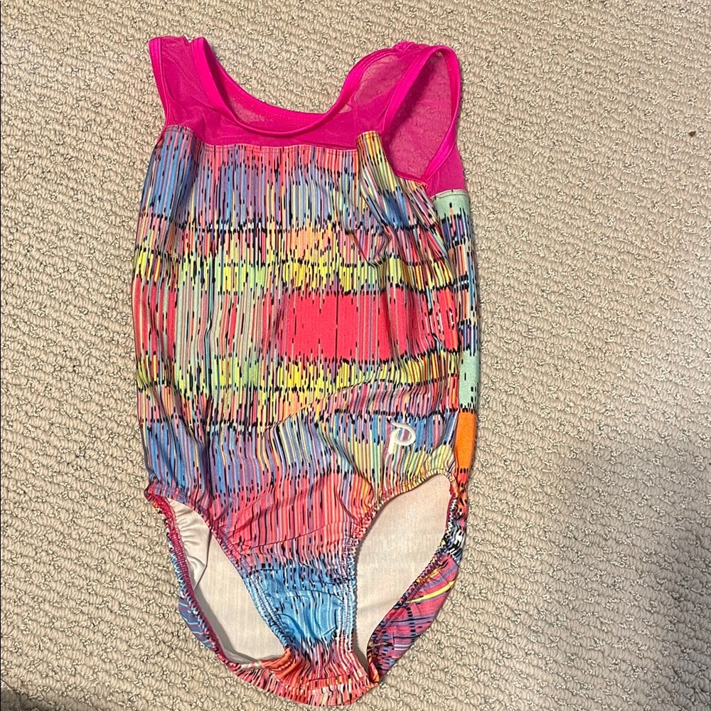 Colorful Patterned plum leotard